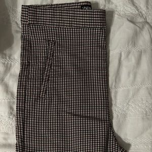 Zara High Waisted Checked Pants